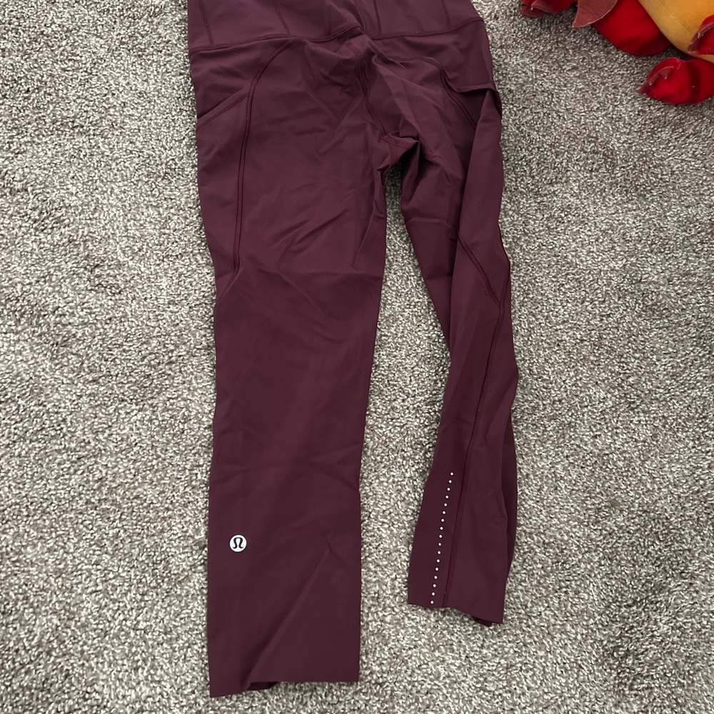 Lululemon Burgundy Leggings